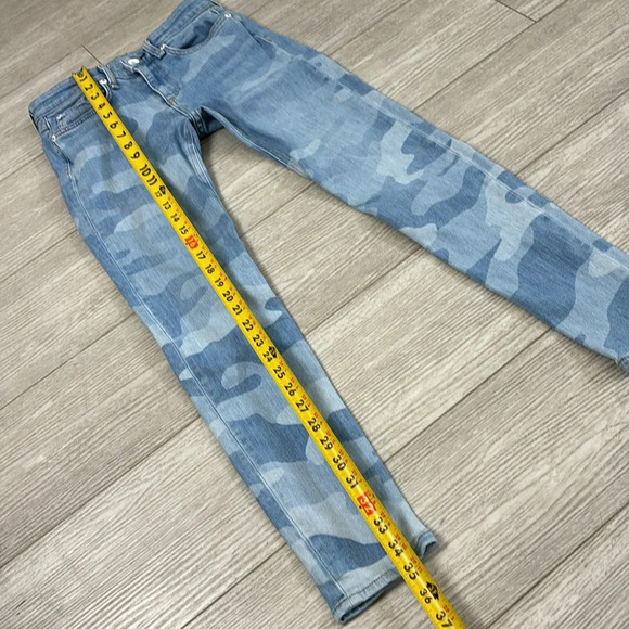 Rag & Bone Cate Mid-Rise Skinny Camo Slim Fit Ankle Light Indigo Jeans size 24 - Picture 15 of 16